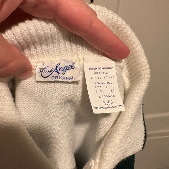 Vintage Toddler A Little Angel Sweater with Vest - Picture 3 of 3